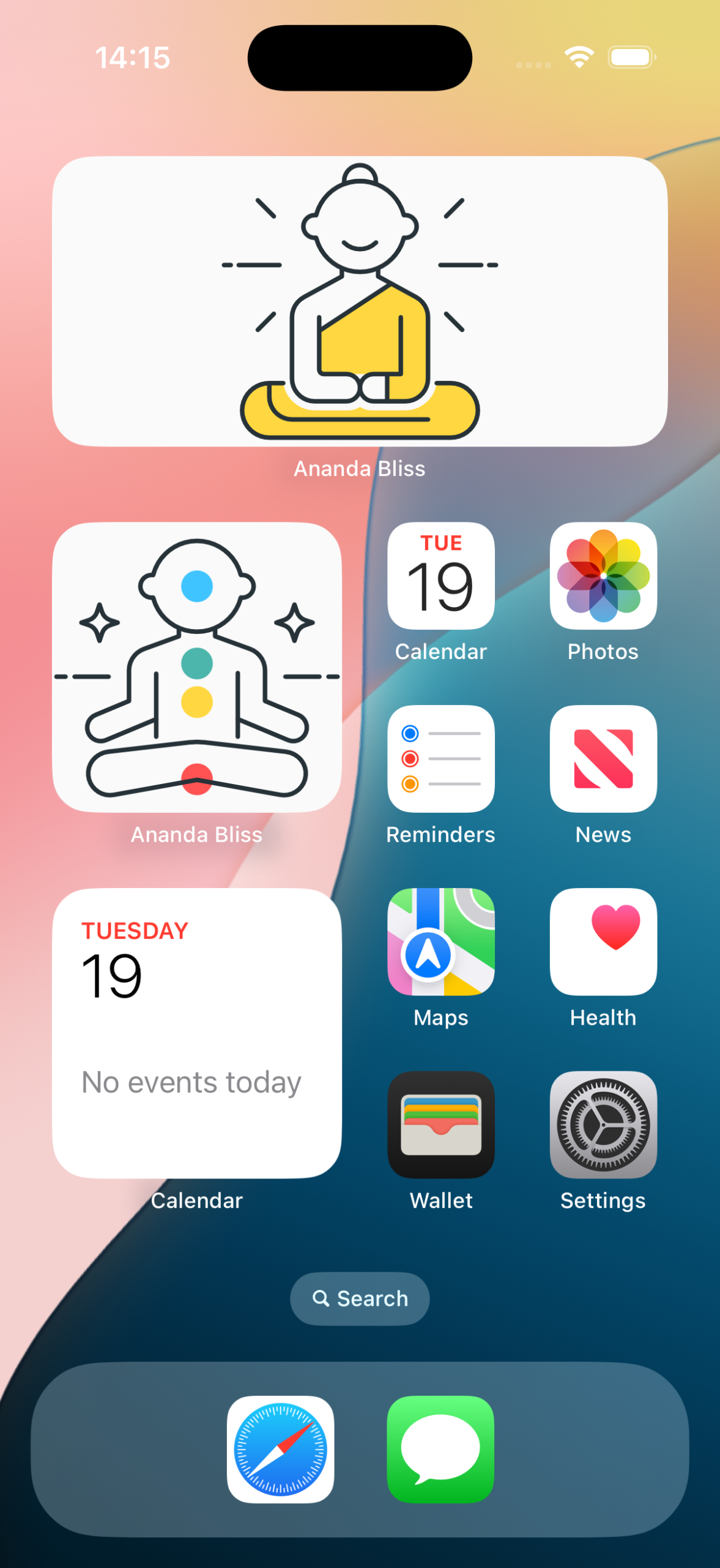 Ananda Bliss widgets